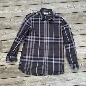 Burberry London Novacheck Button Up Dress Shirt Medium